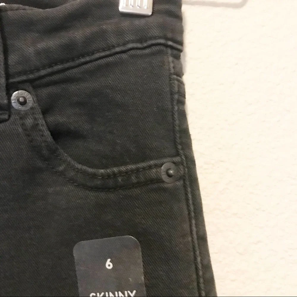 Gymboree Jeans Black Skinny Denim Cotton Blend Everyday‎ Basic New Size 6